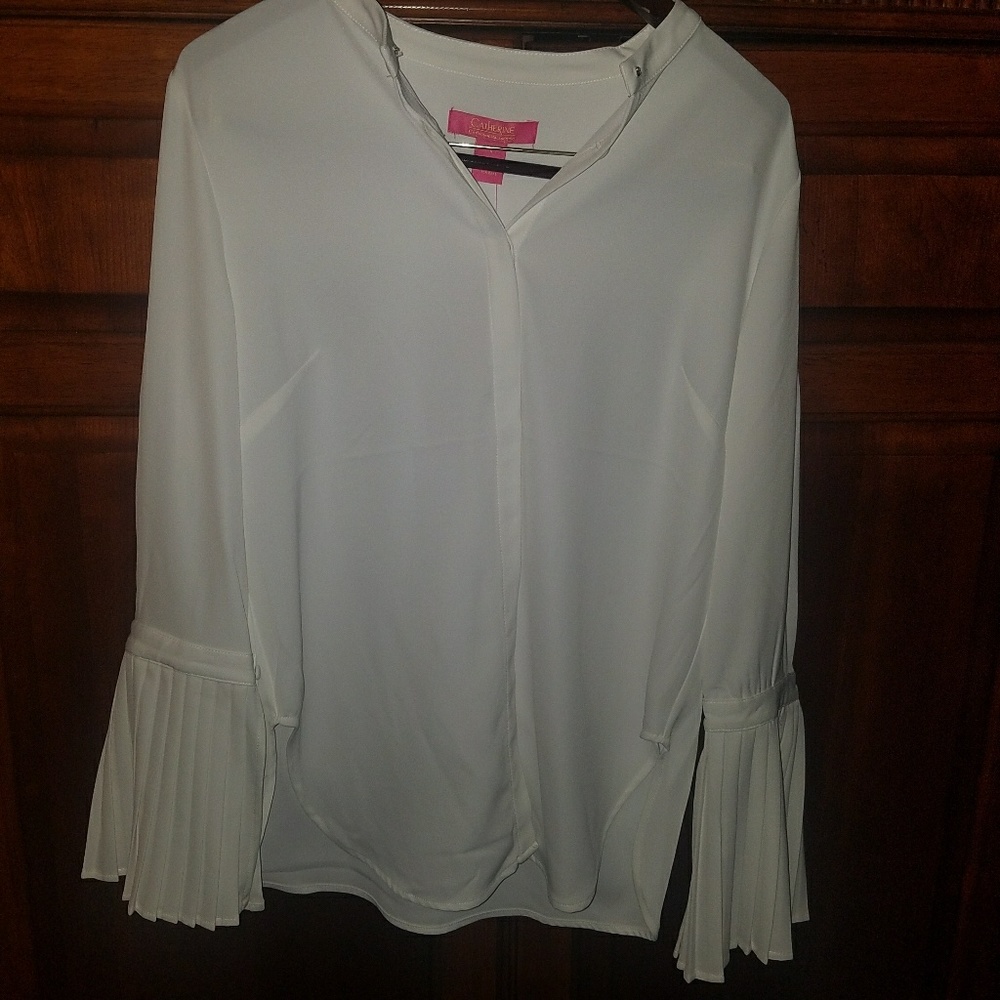 Dress shirt Ivory NET Catherine Maladrino